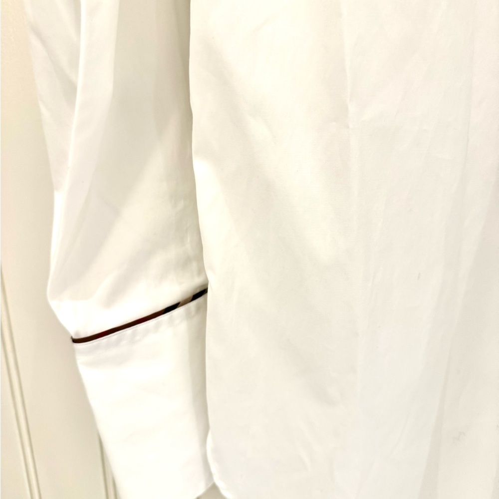 BURBERRY Optic White Cotton Shirt – NWT | Classic Luxury Staple - Picture 8 of 12